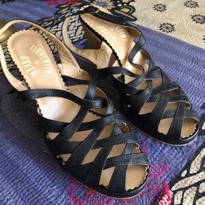 Fiorentini + Baker black strappy sandals, size 40